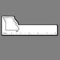 6" Ruler W/ Outline of Missouri